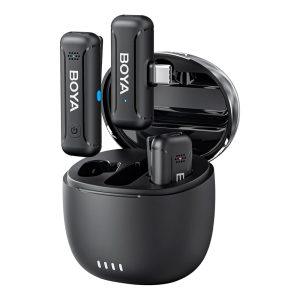 Microfone de lapela sem fio Boya By-wm3t-u2 Usb C