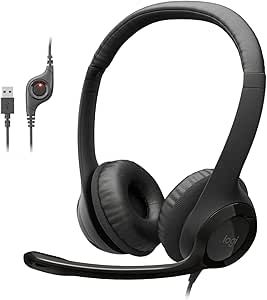 Headset com fio USB Logitech H390