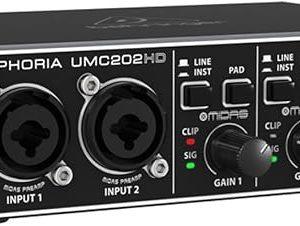 interface de áudio Behringer UMC202HD