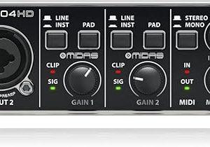 Interface de áudio Behringer UMC204HD
