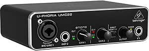 Interface de áudio Behringer UMC22