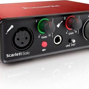 Interface de áudio Focusrite Scarlett Solo
